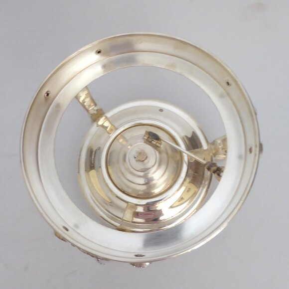 VINTAGE SHERIDAN SILVER CO. WARMING CHAFING DISH SILVER OVER COPPER 3 PIECE SET - Picture 6 of 16